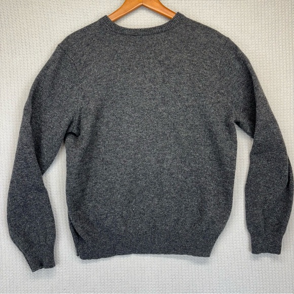 (2) Vtg Polo Ralph Lauren Sweater XL Mens Green/Gray Lambs Wool Pull Over V Neck - Picture 13 of 15